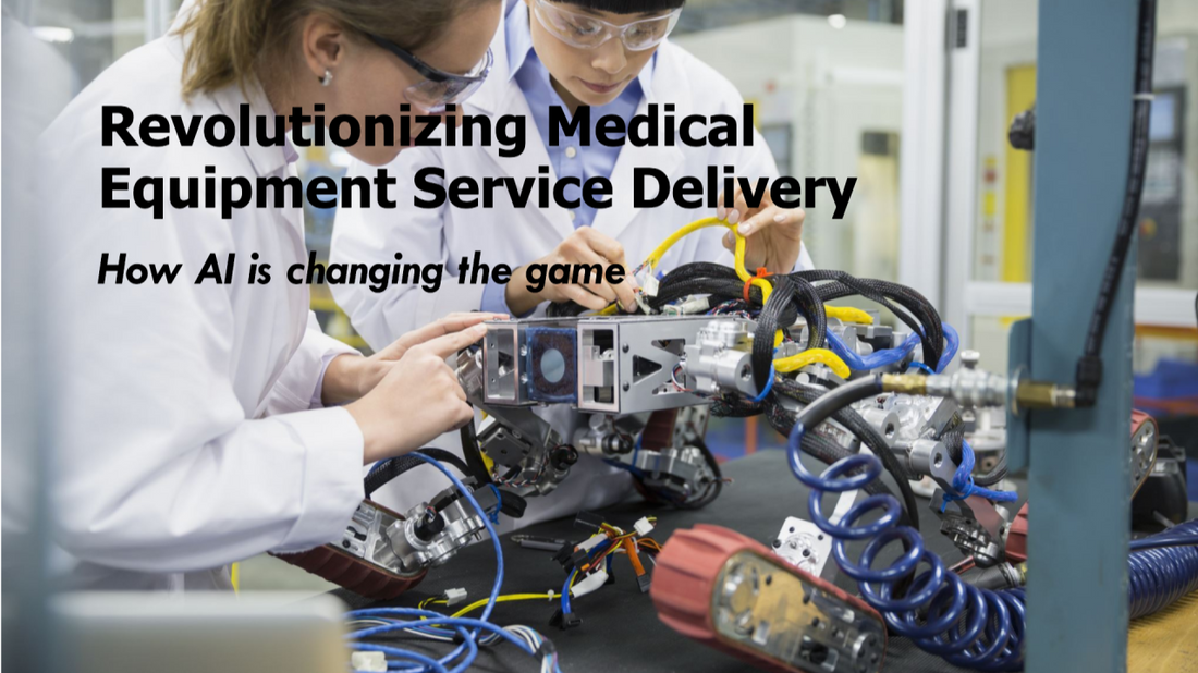 How is AI being used to support medical equipment service delivery?