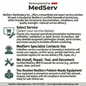 PM & Calibration – AED (Minimum Service Charge)