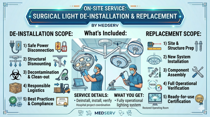 Surgical Light De-installation & Replacement