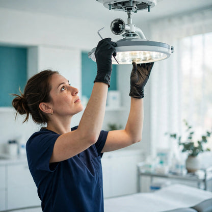 Single-Ceiling Exam Light De-installation